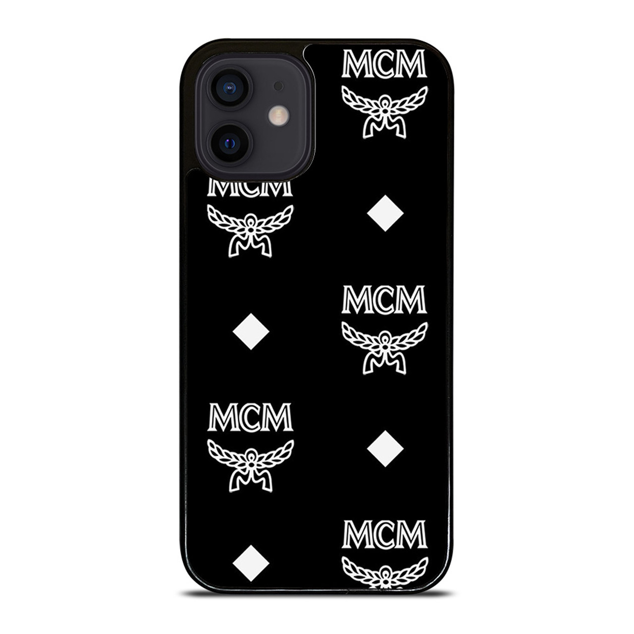 MCM WORLDWIDE LOGO BLACK iPhone 12 Mini Case Cover